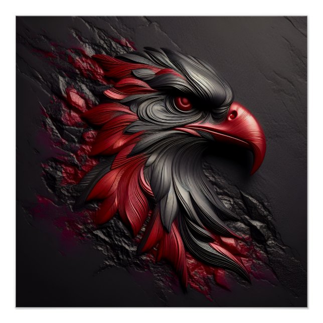 Majestic Eagle Gaze Poster (Front)