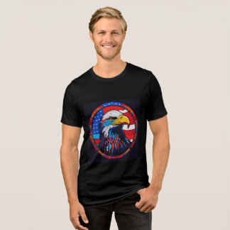 Majestic Eagle Head Design Tri-Blend Shirt
