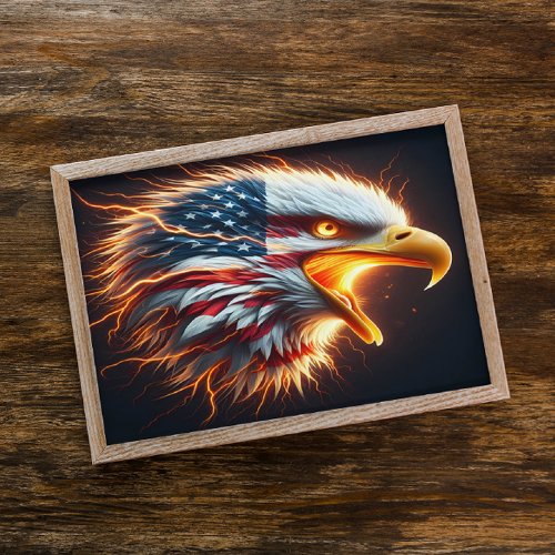 Majestic Eagle of Freedom Poster