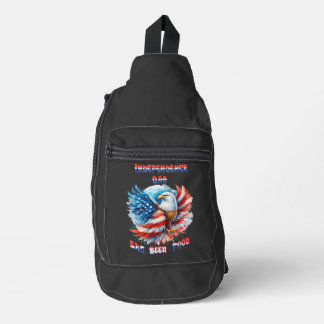 Majestic Eagle Patriotic Pride Independence Day Sling Bag
