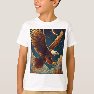 Majestic Eagle Print T-Shirt