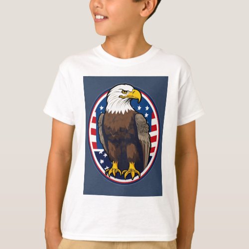 Majestic Eagle Soar Tee _ Centered Vector Design