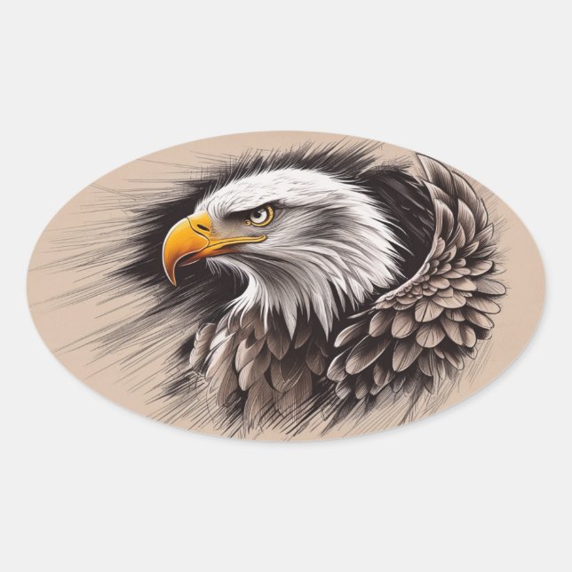  Majestic Eagle Sticker  (Front)