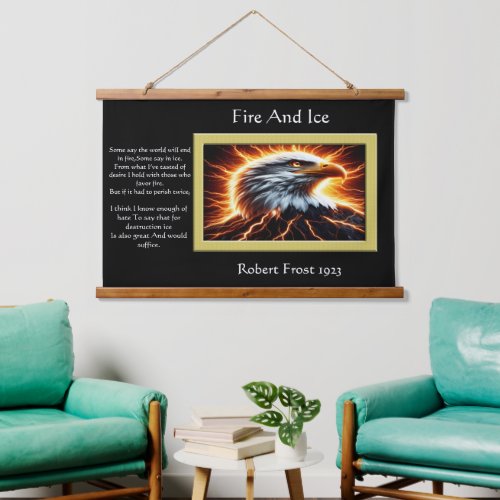Majestic Eagle The Lightning Hanging Tapestry