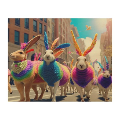 majestic Easter parade  Wood Wall Art