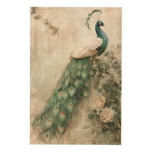 Majestic Elegance: The Regal Peacock Wood Wall Art