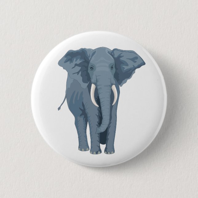 Majestic Elephant Button (Front)