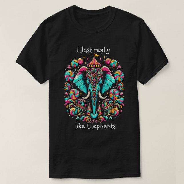 Majestic Elephant King T-Shirt (Design Front)