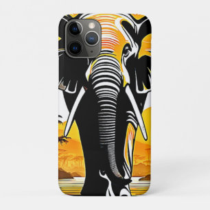 Majestic Elephant Sunset iPhone 11 Pro Case
