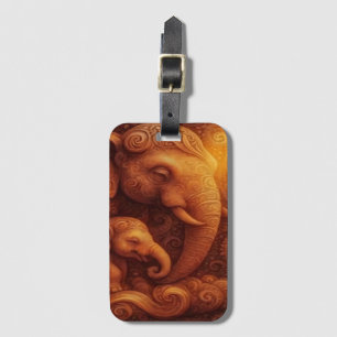Majestic Elephants Luggage Tag
