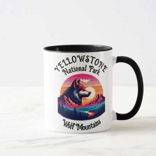 Majestic Emblem of Yellowstone National Park Mug