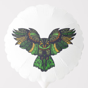 Majestic Emerald Owl Balloon