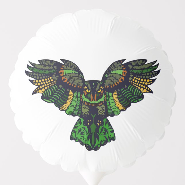 Majestic Emerald Owl Balloon (Front)