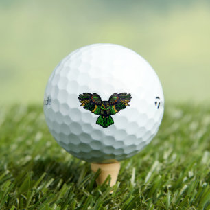 Majestic Emerald Owl Golf Balls