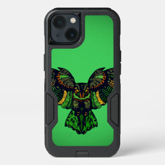 Majestic Emerald Owl iPhone 13 Case