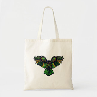 Majestic Emerald Owl Tote Bag