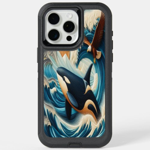 Majestic Encounter Orca and Eagle iPhone 15 Pro Max Case