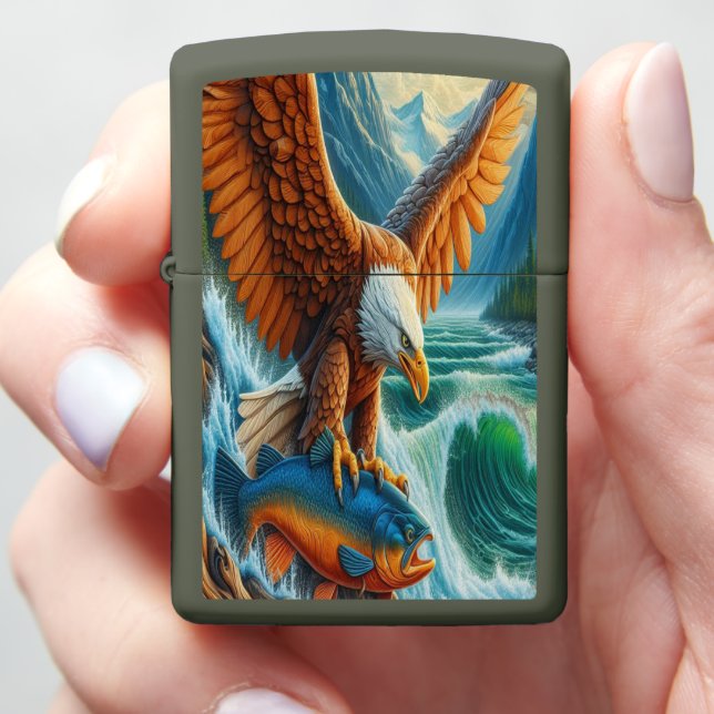 Majestic Encounter Zippo Lighter (In Hand)