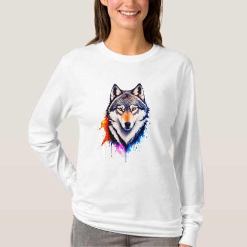 Majestic Face of the Wolf T_Shirt