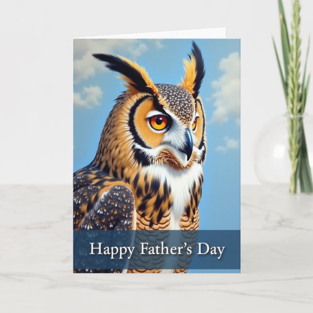 Majestic Fathers Day Bird Card (Front)