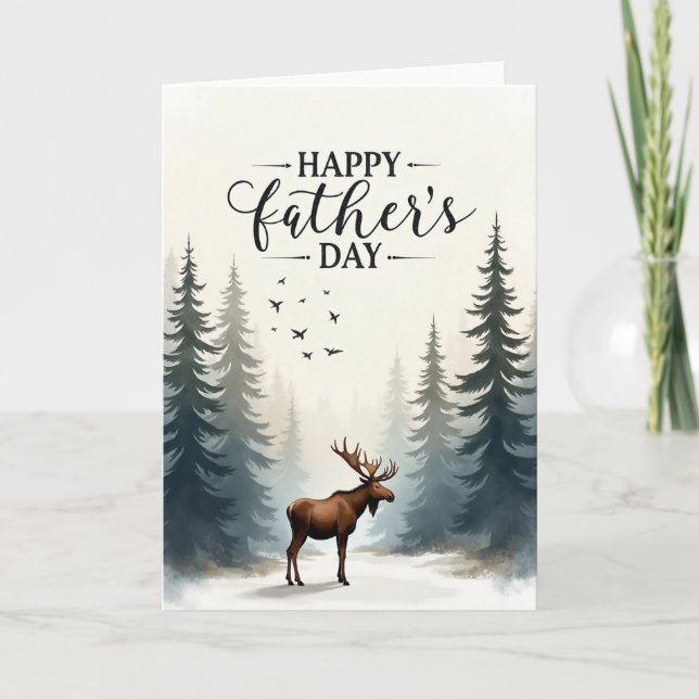 Majestic Fathers Day Deer Card (Front)