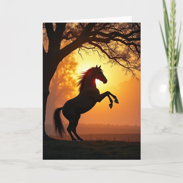 Majestic Fathers Day Steed Card (Front)