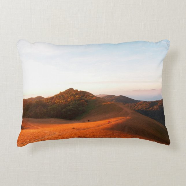 Majestic field in the sunlight. Dramatic and pictu Accent Pillow (Front)
