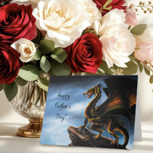 Majestic Fierce Dragon Father’s Day Card