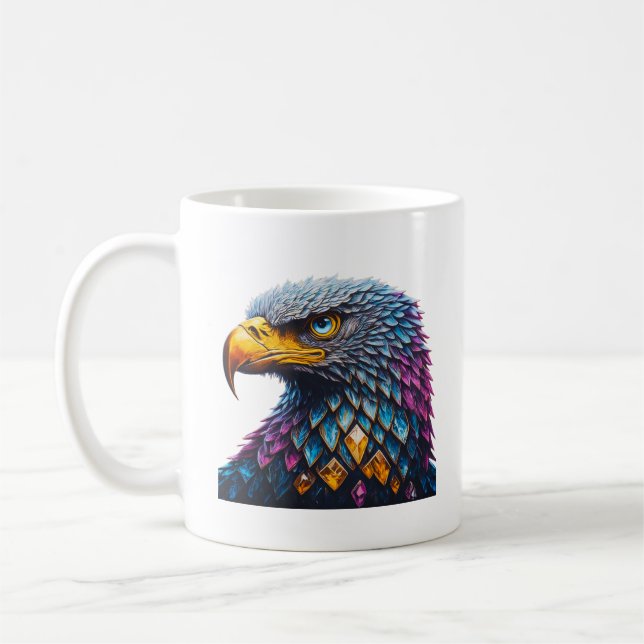 Majestic Flight: Crystal Eagle Mug (Left)