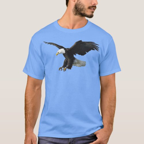 Majestic Flying American Bald Eagle Photo T_Shirt