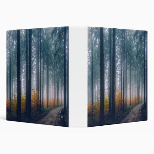 Majestic Forest Tree Lined Path 3 Ring Binder