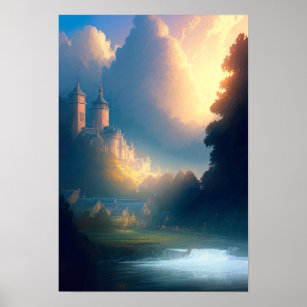 Majestic Fortress Poster
