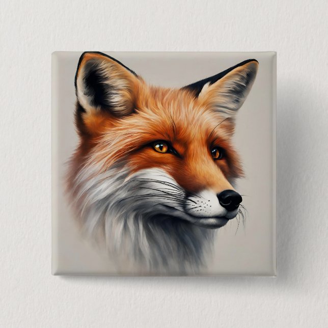 Majestic Fox  Button (Front)