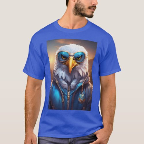 Majestic Freedom American Eagle Tattoo T_Shirt