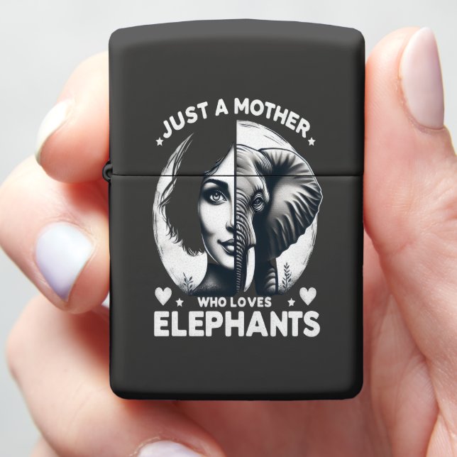 Majestic Fusion: Elephant Woman Zippo Lighter (In Hand)