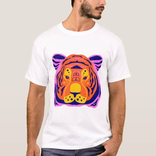Majestic Gaze The Intense Beauty of a Tigers Fac T_Shirt