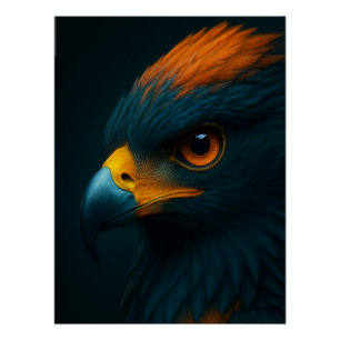 Majestic Gaze – Ultra-Realistic Eagle Portrait Poster