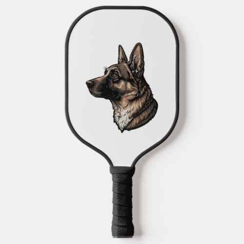 Majestic German shepherd Pickleball Paddle