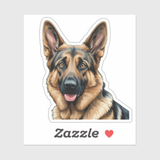 Majestic German Shepherd Sticker – Loyal Dog Lover