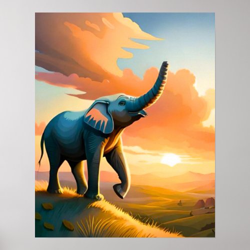 Majestic Giant Elephant wall art