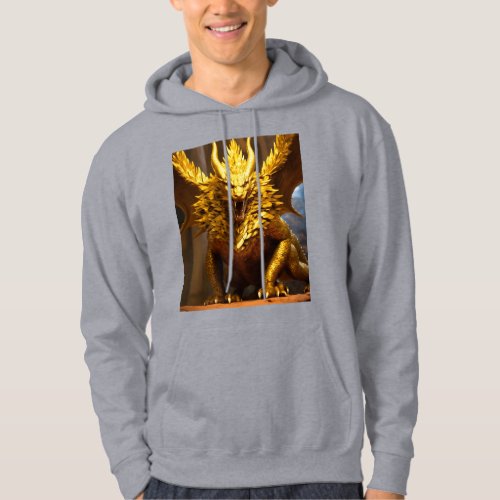 Majestic Gold Guardian Golden Dragon T_Shirt Hoodie