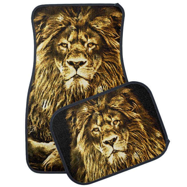 Majestic Gold Lion  Car Floor Mat (Set)