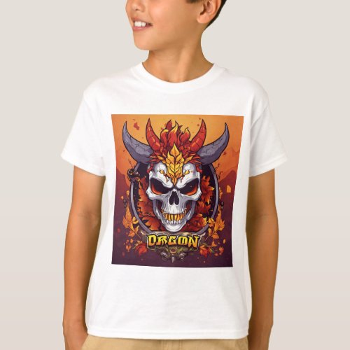  Majestic Golden Dragon Elegance T_Shirt T_Shirt