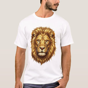 Majestic Golden Lion King Art T-Shirt