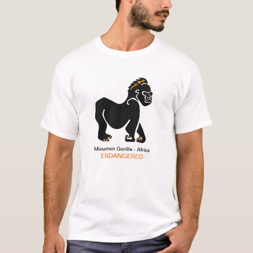 Majestic GORILLA_ Ape _Primate _ Wildlife _ Africa T_Shirt