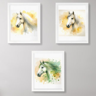 Majestic Grace: The Spirit of the Horse. Wall Art Sets