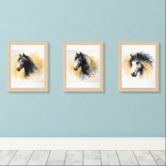 Majestic Grace: The Spirit of the Horse Wall Art Sets