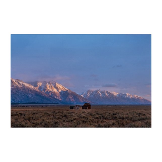 Majestic Grand Teton Open Lands Acrylic Print (Front)