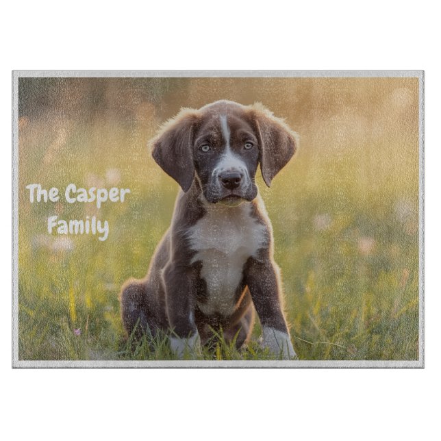 Majestic Great Dane Personalized Cutting Board (Front)
