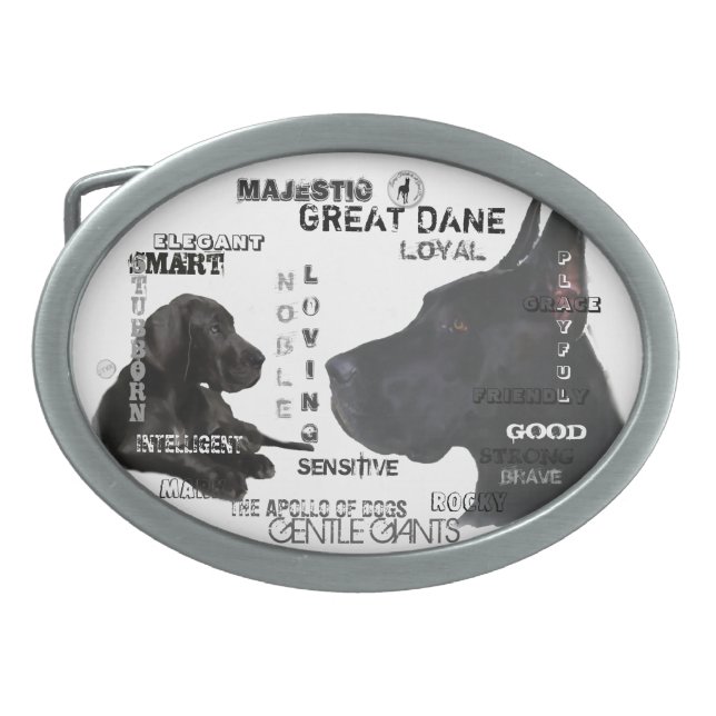 Majestic Great Danes Belt Buckle (Front)